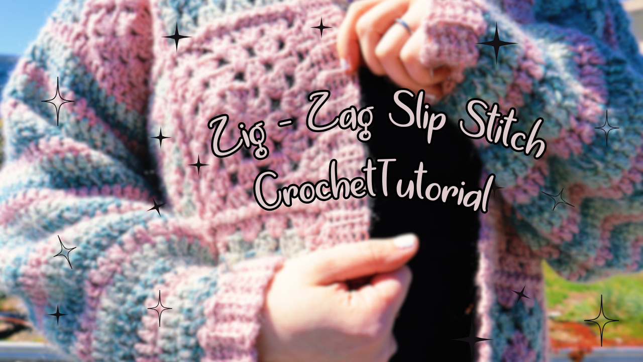Zig Zag Crochet Slip Stitch Tutorial - Sam Bartley Designs